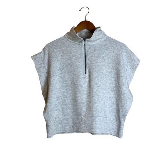 Danskin Jackets & Blazers - Danskin light gray‎ 1/4 zip vest. Size large